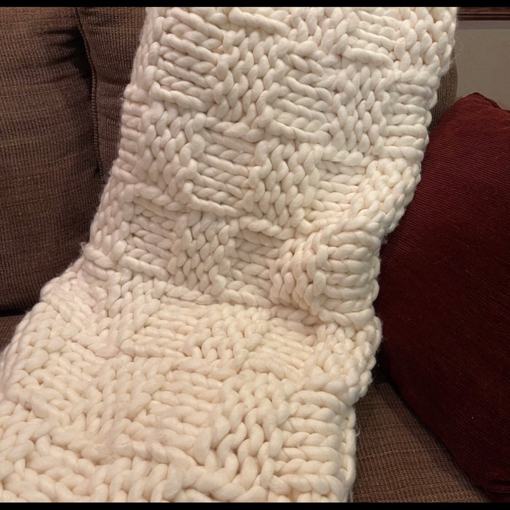UGG Wool Chunky Thick Throw 80x48